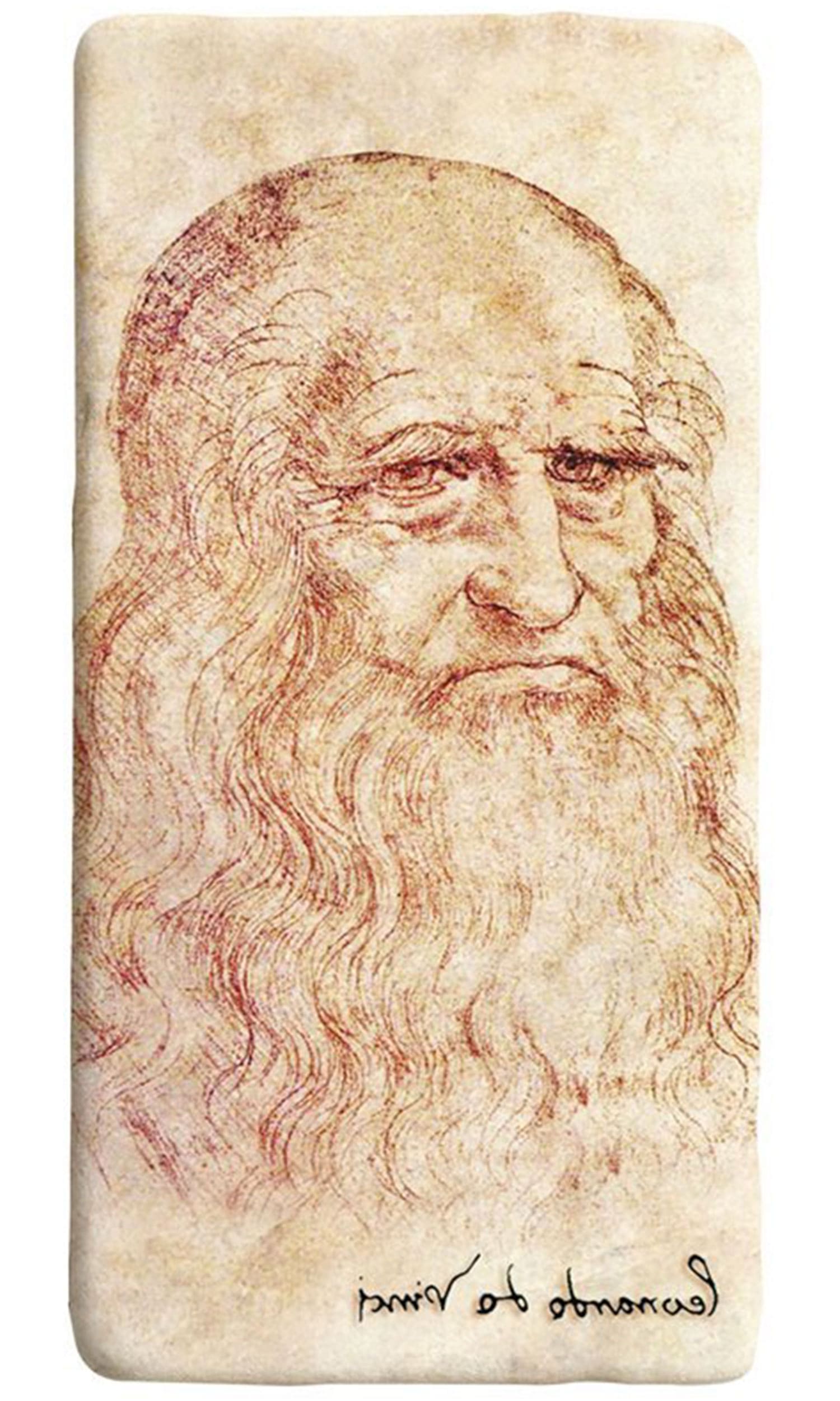 Marmo Autoritratto Leonardo da Vinci (cod.07I) - Gruppo Lozzi Editori